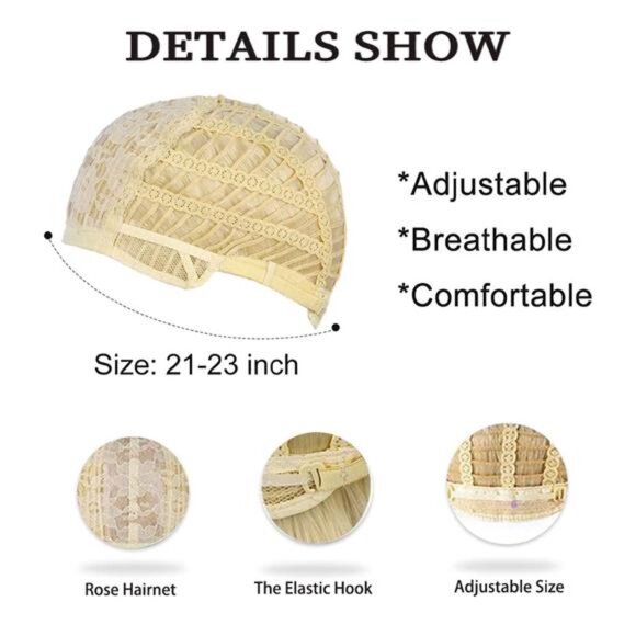 Women Blonde Curly Wig Short 20s 30s Finger Wave Retro Wave Synthetic Fancy - Picture 6 of 7